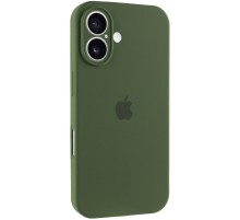 Чохол Silicone Case Full Camera Protective (AA) для Apple iPhone 16 (6.1") Зелений / Dark Olive