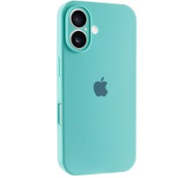 Чохол Silicone Case Full Camera Protective (AA) для Apple iPhone 16 Plus (6.7") Бірюзовий / Marine Green