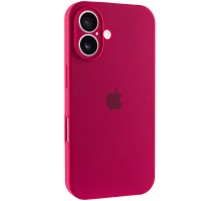 Чохол Silicone Case Full Camera Protective (AA) для Apple iPhone 16 Plus (6.7") Червоний / Rose Red
