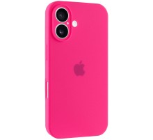 Чохол Silicone Case Full Camera Protective (AA) для Apple iPhone 16 Plus (6.7") Рожевий / Barbie pink