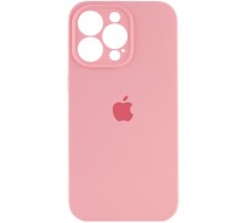 Чохол Silicone Case Full Camera Protective (AA) для Apple iPhone 16 Pro (6.3") Рожевий / Light pink