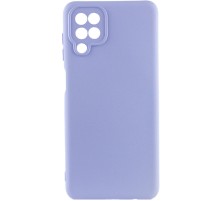 Чохол Silicone Cover Lakshmi Full Camera (AAA) для Samsung Galaxy M32 Бузковий / Dasheen