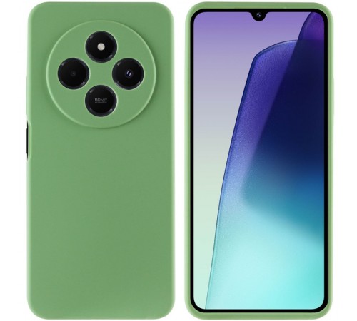 Чохол Silicone Cover Lakshmi Full Camera (AAA) для Xiaomi Redmi 14C / Poco C75 М'ятний / Mint