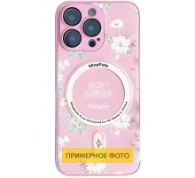 TPU+PC чохол Secret Garden with MagSafe для Apple iPhone 16 (6.1") Pink