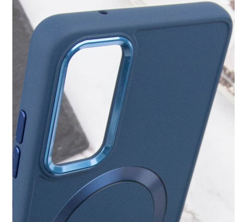 TPU чохол Bonbon Metal Style with MagSafe для Samsung Galaxy A52 4G / A52 5G / A52s Синій / Denim Blue TPU чохол Bonbon Metal Style with MagSafe для Samsung Galaxy A52 4G / A52 5G / A52s Синій / Denim Blue