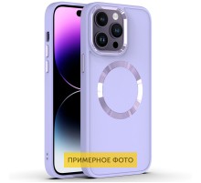TPU чохол Bonbon Metal Style with MagSafe для Apple iPhone 16 Pro (6.3") Бузковий / Dasheen