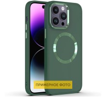 TPU чохол Bonbon Metal Style with MagSafe для Apple iPhone 16 Pro Max (6.9") Зелений / Pine green