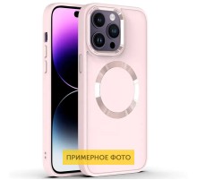 TPU чохол Bonbon Metal Style with MagSafe для Apple iPhone 16 Pro Max (6.9") Рожевий / Light Pink