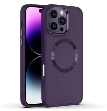 TPU чохол Bonbon Metal Style with Magnetic Fit для Apple iPhone 16 Pro Max (6.9") Фіолетовий / Dark Purple