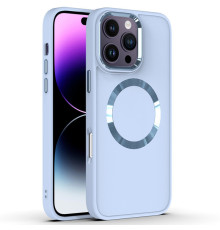 TPU чохол Bonbon Metal Style with Magnetic Fit для Apple iPhone 16 Pro Max (6.9") Блакитний / Mist Blue