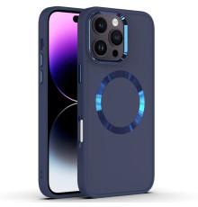 TPU чохол Bonbon Metal Style with Magnetic Fit для Apple iPhone 16 Pro Max (6.9") Синій / Cosmos Blue