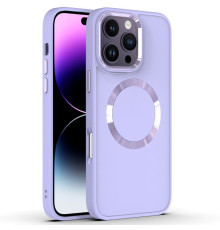 TPU чохол Bonbon Metal Style with Magnetic Fit для Apple iPhone 16 Pro Max (6.9") Бузковий / Dasheen
