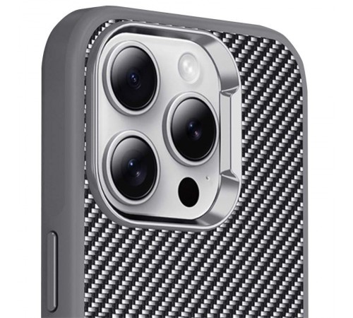 Чохол TPU+PC Carbon with MagSafe для Apple iPhone 13 Pro Max (6.7") Grey