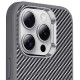 Чохол TPU+PC Carbon with MagSafe для Apple iPhone 13 Pro Max (6.7") Grey