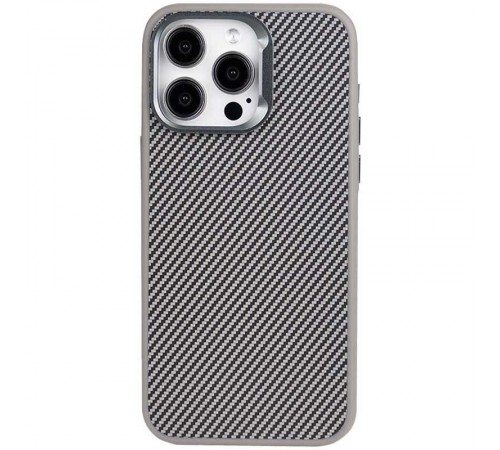 Чохол TPU+PC Carbon with MagSafe для Apple iPhone 13 Pro Max (6.7") Grey