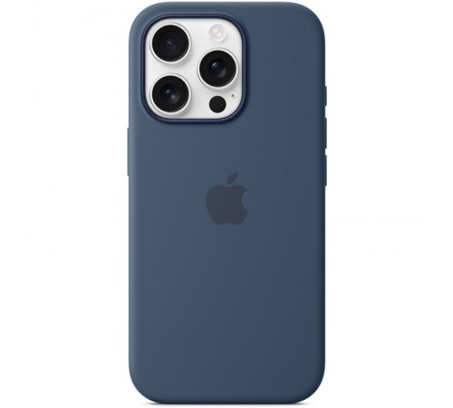 Чохол Silicone case (AAA) full with Magsafe and Animation для Apple iPhone 16 Pro Max (6.9") Denim Чохол Silicone case (AAA) full with Magsafe and Animation для Apple iPhone 16 Pro Max (6.9") Denim