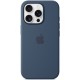 Чохол Silicone case (AAA) full with Magsafe and Animation для Apple iPhone 16 Pro Max (6.9") Denim