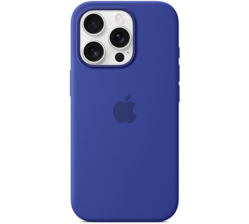 Чохол Silicone case (AAA) full with Magsafe and Animation для Apple iPhone 16 Pro Max (6.9") Ultramarine