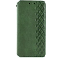 Шкіряний чохол книжка GETMAN Cubic (PU) для Xiaomi Redmi 14C / Poco C75 Зелений