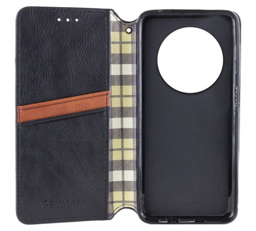 Шкіряний чохол книжка GETMAN Cubic (PU) для Xiaomi Redmi 14C / Poco C75 Чорний Шкіряний чохол книжка GETMAN Cubic (PU) для Xiaomi Redmi 14C / Poco C75 Чорний