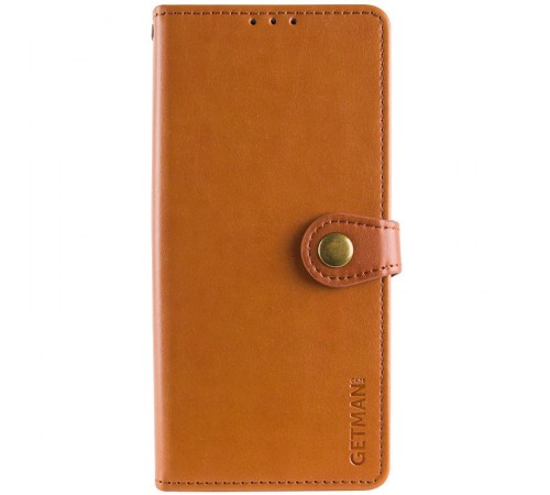 Шкіряний чохол книжка GETMAN Gallant (PU) для Xiaomi Redmi 14C / Poco C75 Коричневий