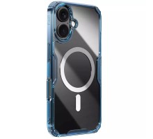 TPU чохол Nillkin Nature Pro Magnetic для Apple iPhone 16 (6.1") Синій (прозорий)