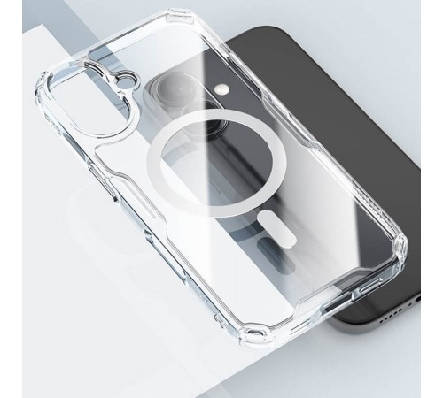 TPU чохол Nillkin Nature Pro Magnetic для Apple iPhone 16 Plus (6.7") Безбарвний (прозорий)
