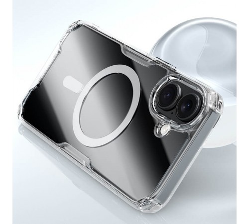 TPU чохол Nillkin Nature Pro Magnetic для Apple iPhone 16 Plus (6.7") Безбарвний (прозорий)