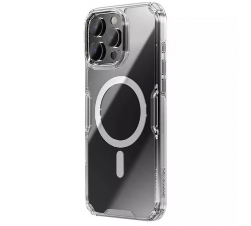 TPU чохол Nillkin Nature Pro Magnetic для Apple iPhone 16 Pro (6.3") Безбарвний (прозорий) TPU чохол Nillkin Nature Pro Magnetic для Apple iPhone 16 Pro (6.3") Безбарвний (прозорий)