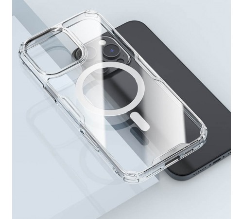 TPU чохол Nillkin Nature Pro Magnetic для Apple iPhone 16 Pro (6.3") Безбарвний (прозорий) TPU чохол Nillkin Nature Pro Magnetic для Apple iPhone 16 Pro (6.3") Безбарвний (прозорий)