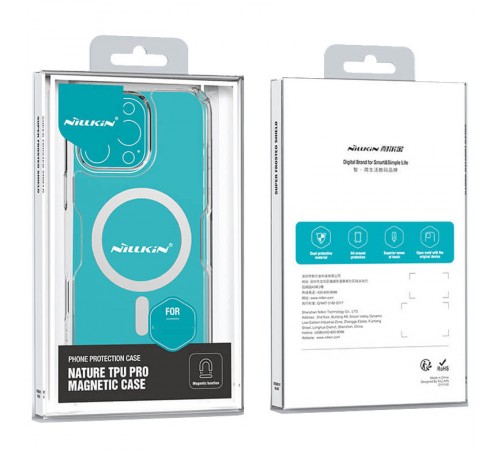 TPU чохол Nillkin Nature Pro Magnetic для Apple iPhone 16 Pro (6.3") Безбарвний (прозорий) TPU чохол Nillkin Nature Pro Magnetic для Apple iPhone 16 Pro (6.3") Безбарвний (прозорий)