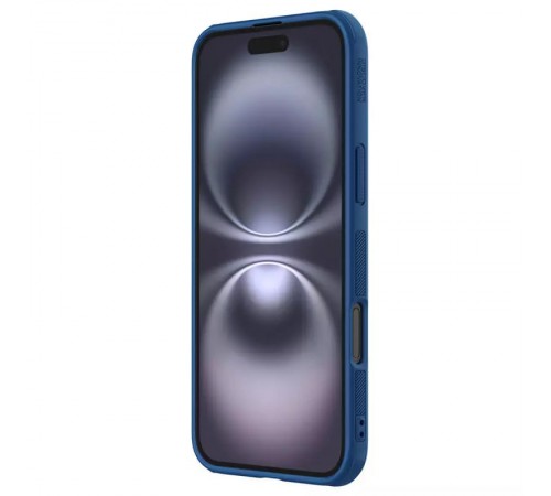Чохол Nillkin Matte Pro для Apple iPhone 16 (6.1") Синій / Blue Чохол Nillkin Matte Pro для Apple iPhone 16 (6.1") Синій / Blue