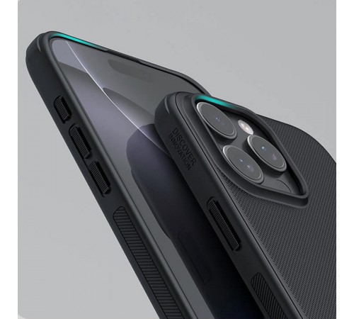 Чохол Nillkin Matte Pro для Apple iPhone 16 Pro (6.3") Чорний / Black Чохол Nillkin Matte Pro для Apple iPhone 16 Pro (6.3") Чорний / Black