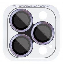 Захисне скло Metal Classic на камеру (у упак.) для Apple iPhone 16 Pro (6.3") / 16 Pro Max (6.9") Блакитний / Light Blue