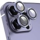 Захисне скло Metal Classic на камеру (у упак.) для Apple iPhone 16 Pro (6.3") / 16 Pro Max (6.9") Блакитний / Light Blue
