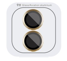 Захисне скло Metal Classic на камеру (в упак.) для Apple iPhone 16 (6.1") / 16 Plus (6.7") Золотий / Gold