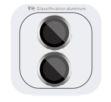 Захисне скло Metal Classic на камеру (в упак.) для Apple iPhone 16 (6.1") / 16 Plus (6.7") Срібний / Silver