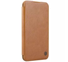 Шкіряний чохол-книжка Nillkin Qin Prop для Apple iPhone 16 (6.1") Brown
