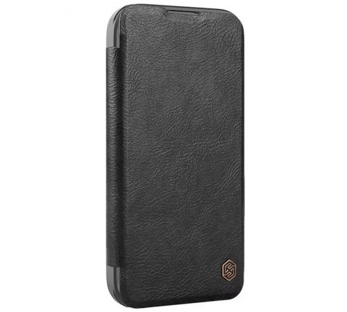 Шкіряний чохол-книжка Nillkin Qin Prop для Apple iPhone 16 Pro (6.3") Black Шкіряний чохол-книжка Nillkin Qin Prop для Apple iPhone 16 Pro (6.3") Black