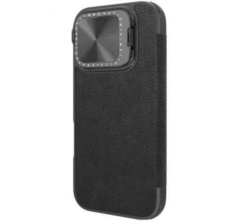 Шкіряний чохол-книжка Nillkin Qin Prop для Apple iPhone 16 Pro (6.3") Black Шкіряний чохол-книжка Nillkin Qin Prop для Apple iPhone 16 Pro (6.3") Black