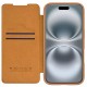 Шкіряний чохол-книжка Nillkin Qin Prop для Apple iPhone 16 Pro (6.3") Brown