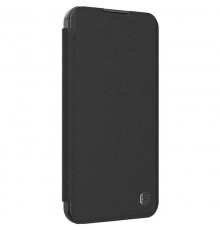 Шкіряний чохол-книжка Nillkin Qin Prop Plain Camshield для Apple iPhone 16 Pro (6.3") Classic Black
