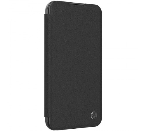Шкіряний чохол-книжка Nillkin Qin Prop Plain Camshield для Apple iPhone 16 Pro (6.3") Classic Black Шкіряний чохол-книжка Nillkin Qin Prop Plain Camshield для Apple iPhone 16 Pro (6.3") Classic Black