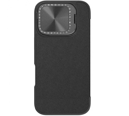 Шкіряний чохол-книжка Nillkin Qin Prop Plain Camshield для Apple iPhone 16 Pro (6.3") Classic Black Шкіряний чохол-книжка Nillkin Qin Prop Plain Camshield для Apple iPhone 16 Pro (6.3") Classic Black