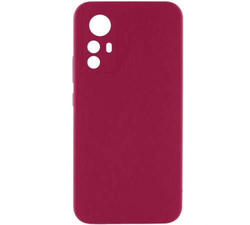Чохол Silicone Cover Lakshmi Full Camera (AA) для Xiaomi Redmi Note 12S Бордовий / Marsala