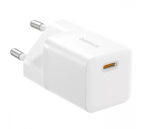 МЗП Baseus GaN5 Fast Charger (mini) PD20W (1USB-C) + кабель Type-C to Type-C (P10110900113) Moon White МЗП Baseus GaN5 Fast Charger (mini) PD20W (1USB-C) + кабель Type-C to Type-C (P10110900113) Moon White
