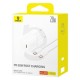 МЗП Baseus GaN5 Fast Charger (mini) PD20W (1USB-C) + кабель Type-C to Type-C (P10110900113) Moon White