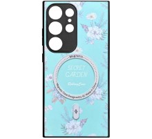 TPU+PC чохол Secret Garden with MagFit для Samsung Galaxy S23 Ultra Mint