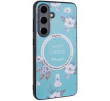 TPU+PC чохол Secret Garden with MagFit для Samsung Galaxy S24 FE Mint