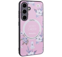 TPU+PC чохол Secret Garden with MagFit для Samsung Galaxy S24 FE Pink